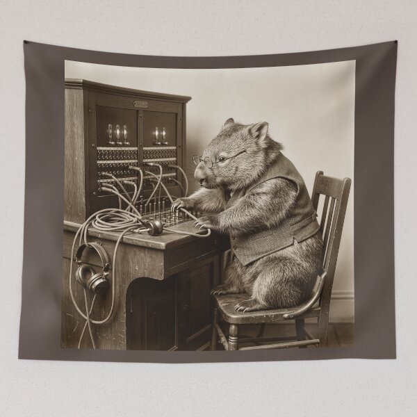 Item preview, Wombat Switchboard Operator Connects Calls designed and sold by Tridentulus.