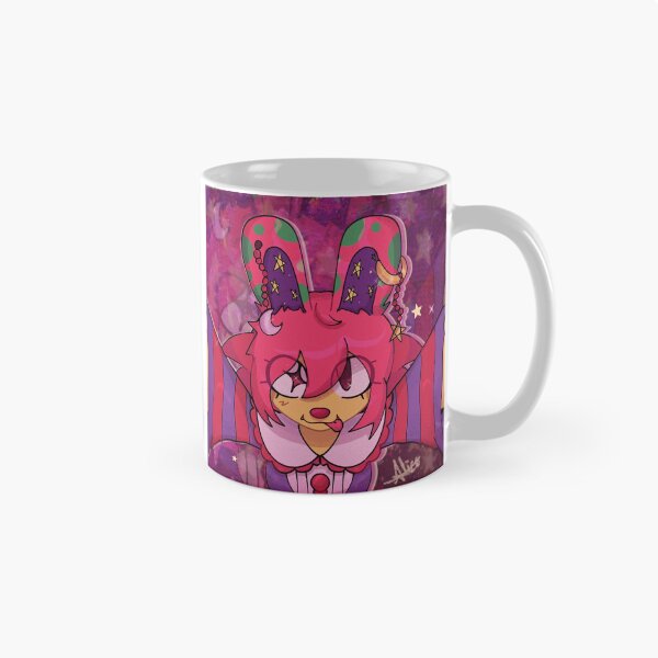Item preview, Winged Pink Bunny Character with Celestial Scene Aesthetic designed and sold by CrispinNorwood.