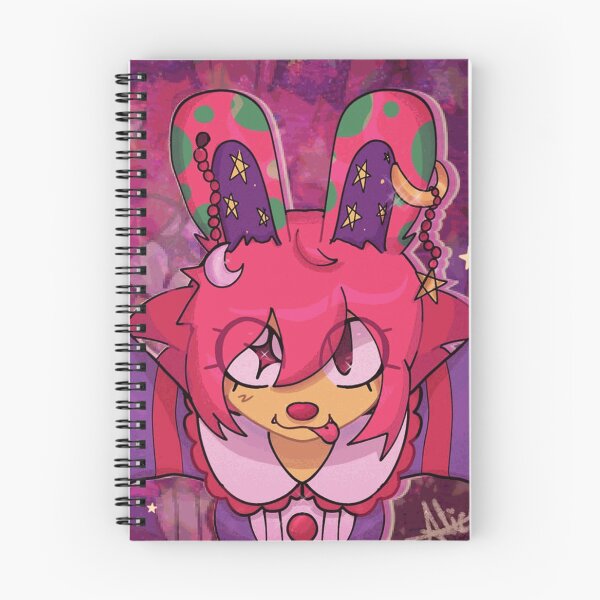 Item preview, Winged Pink Bunny Character with Celestial Scene Aesthetic designed and sold by CrispinNorwood.