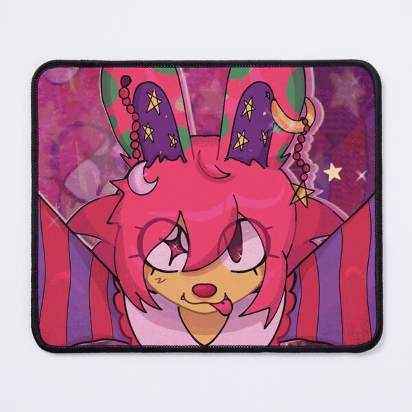 Item preview, Winged Pink Bunny Character with Celestial Scene Aesthetic designed and sold by CrispinNorwood.