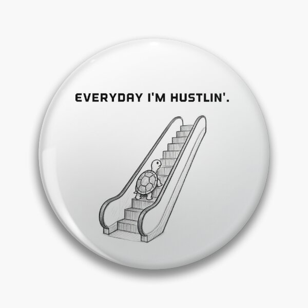 Item preview, Everyday I'm hustlin' turtle designed and sold by Throw Hands Apparel.