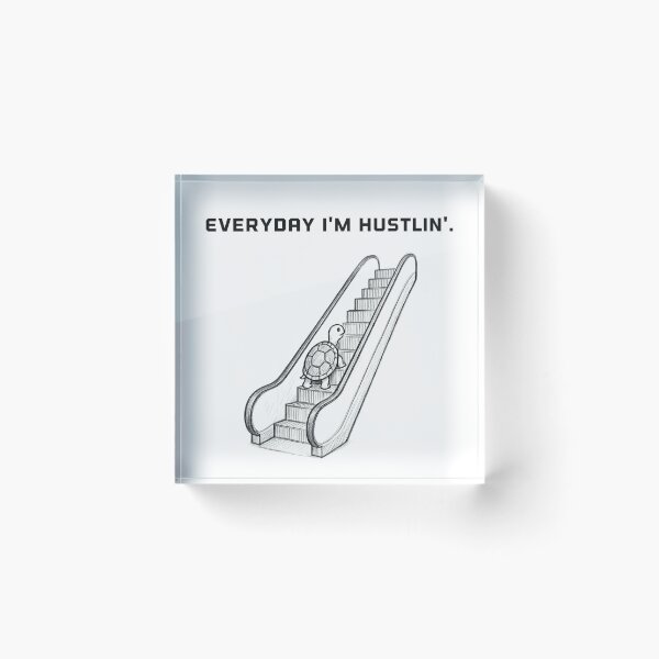 Item preview, Everyday I'm hustlin' turtle designed and sold by Throw Hands Apparel.