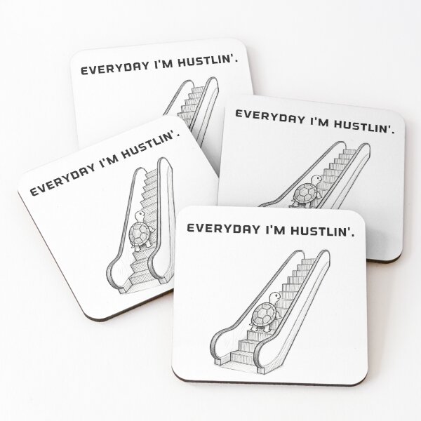 Item preview, Everyday I'm hustlin' turtle designed and sold by Throw Hands Apparel.