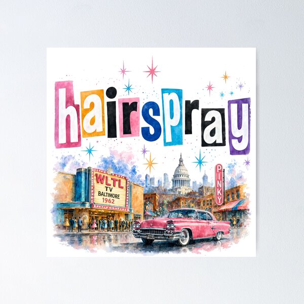 Item preview, Hairspray the Musical designed and sold by Lyric Vault - Rock on.