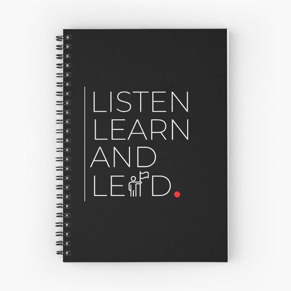 Item preview, Listen Learn and Lead Minimalist Typography Art designed and sold by DesignsCreative.