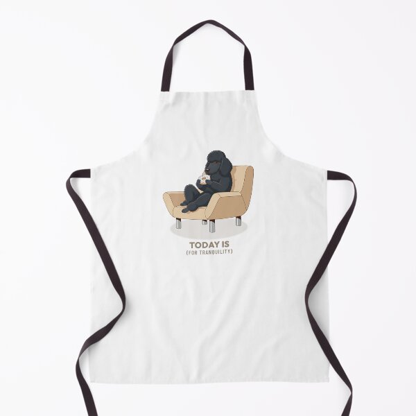 Item preview, Black Poodle Enjoying a Sweet Donut Vintage Aesthetic designed and sold by COZY VINTAGE animal.