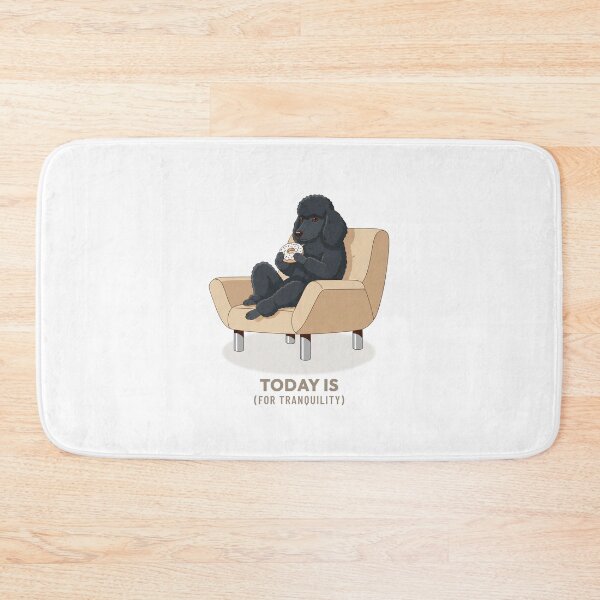 Item preview, Black Poodle Enjoying a Sweet Donut Vintage Aesthetic designed and sold by COZY VINTAGE animal.