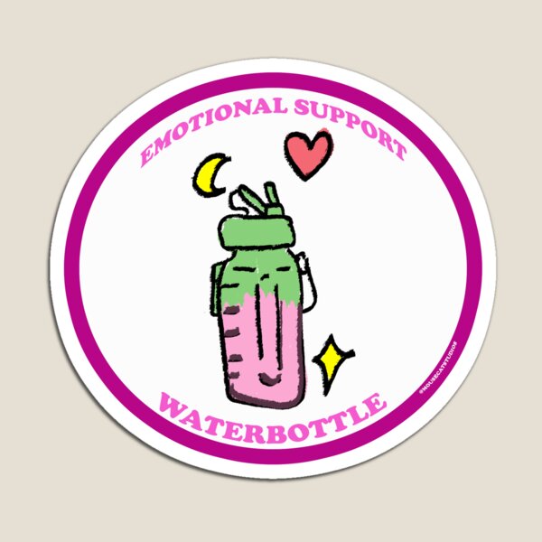 Item preview, Emotional Support water bottle designed and sold by MouseCatStudios.