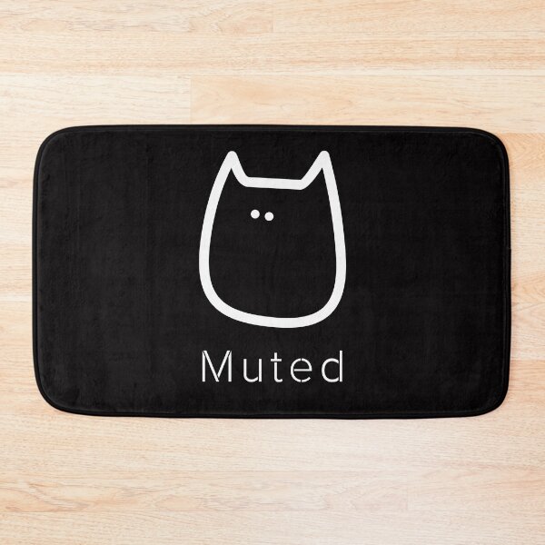 Item preview, Muted Minimalist Cat Quiet Mode Design designed and sold by ContigoART.