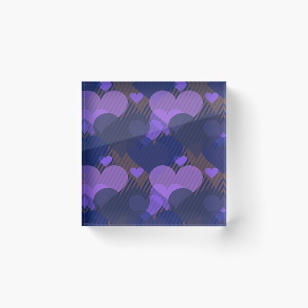 Item preview, Hearts Are Blue (pattern) designed and sold by Cathedral of Curiosity.