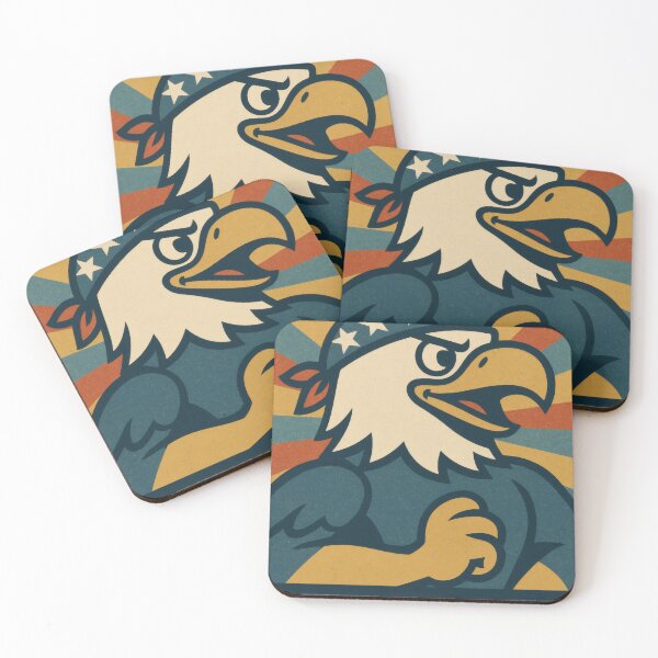 Item preview, Dare to Fly Patriotic Eagle | Bold American Flag Illustration | Vintage USA Americana Wall Art designed and sold by PaintedPixels01.