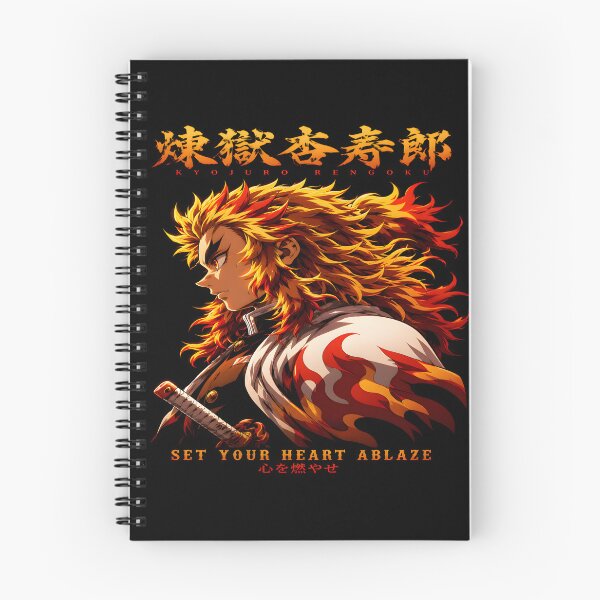 Item preview,  Set Your Heart Ablaze -Flame Hashira- Epic Quote Aesthetic Design designed and sold by TTdesigns123.