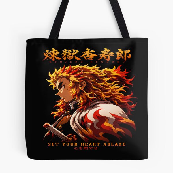 Item preview,  Set Your Heart Ablaze -Flame Hashira- Epic Quote Aesthetic Design designed and sold by TTdesigns123.