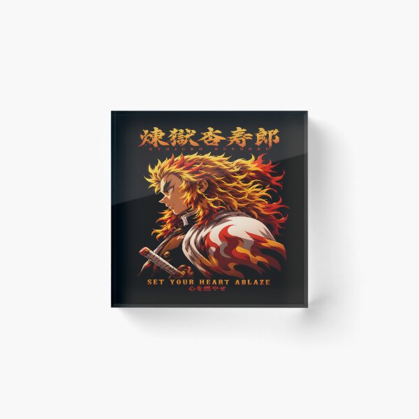 Item preview,  Set Your Heart Ablaze -Flame Hashira- Epic Quote Aesthetic Design designed and sold by TTdesigns123.