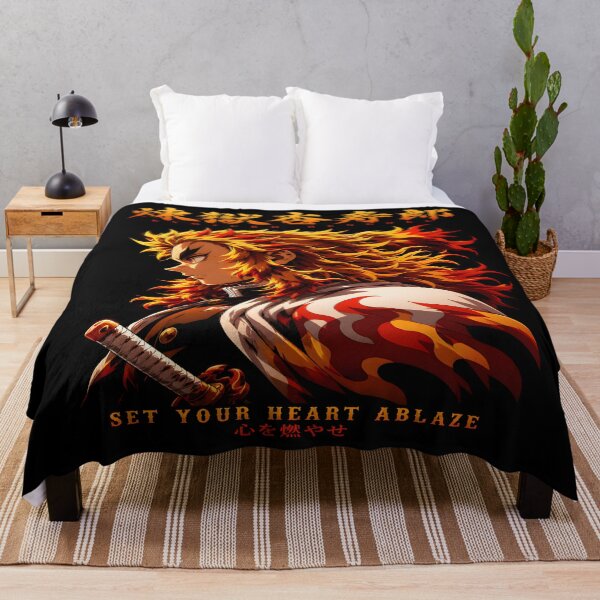 Item preview, Set Your Heart Ablaze -Flame Hashira- Epic Quote Aesthetic Design designed and sold by TTdesigns123.