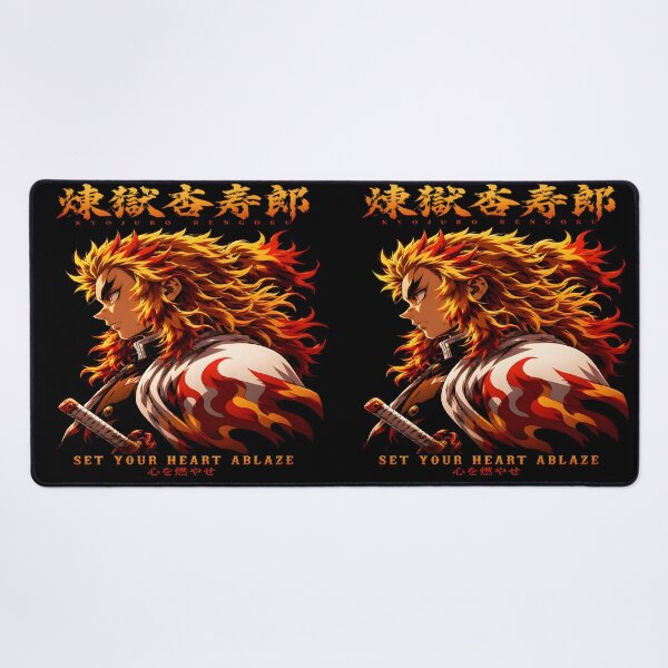 Item preview,  Set Your Heart Ablaze -Flame Hashira- Epic Quote Aesthetic Design designed and sold by TTdesigns123.