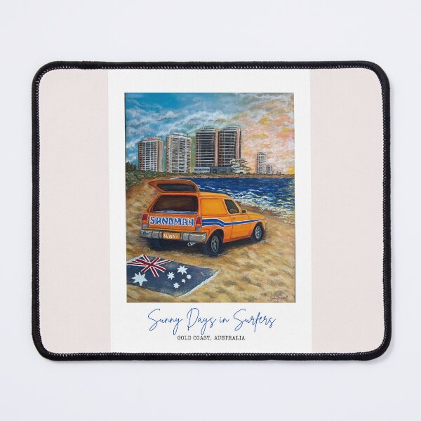 Item preview, Sunny Days in Surfers-  Holden Sandman Surfers Paradise Nostalgia Art designed and sold by Imagine Ink Design Studio.