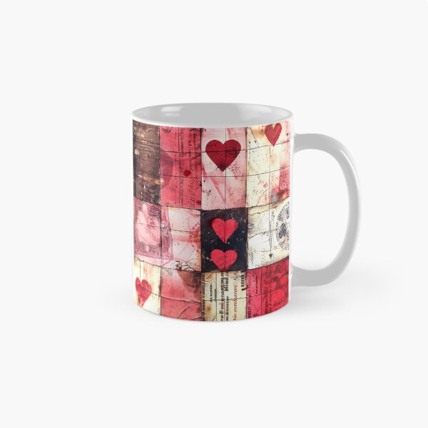 Item preview, Valentine’s Day Patchwork-Style Vintage Digital Design Art designed and sold by DEC02.