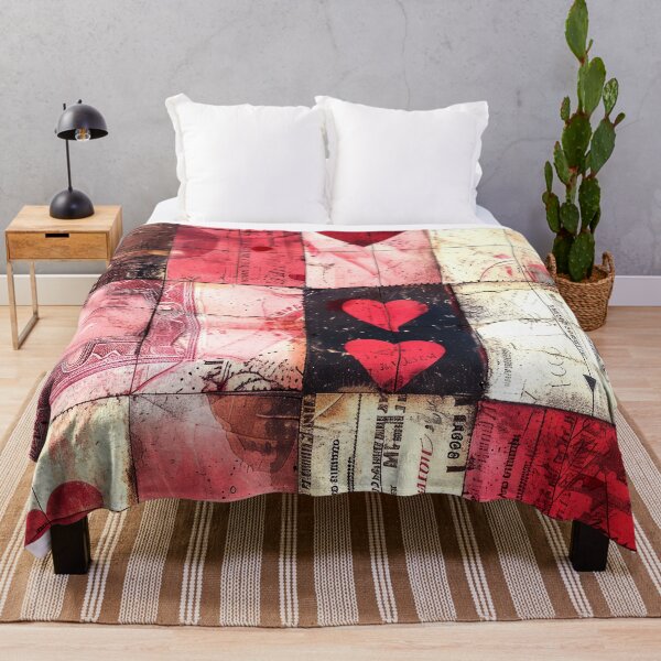 Item preview, Valentine’s Day Patchwork-Style Vintage Digital Design Art designed and sold by DEC02.