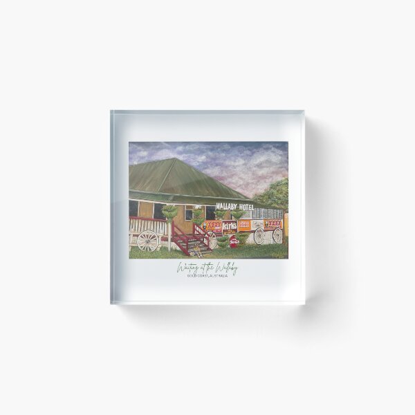 Item preview, Waiting At The Wallaby - Wallaby Hotel Mudgeeraba Gold Coast Nostalgia Art designed and sold by Imagine Ink Design Studio.