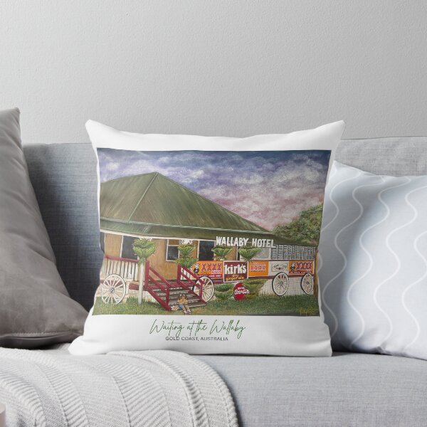 Item preview, Waiting At The Wallaby - Wallaby Hotel Mudgeeraba Gold Coast Nostalgia Art designed and sold by Imagine Ink Design Studio.