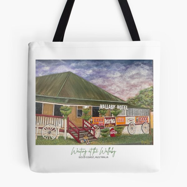 Item preview, Waiting At The Wallaby - Wallaby Hotel Mudgeeraba Gold Coast Nostalgia Art designed and sold by Imagine Ink Design Studio.