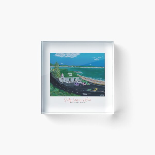 Item preview, Sunday Sessions at Kirra - Gold Coast Nostalgia Art designed and sold by Imagine Ink Design Studio.