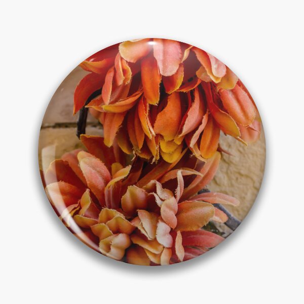 Item preview, Orange Artificial Flower Wreath On Rustic Metal Gate — Autumn Fabric Floral Decoration For Home designed and sold by Nmallia.