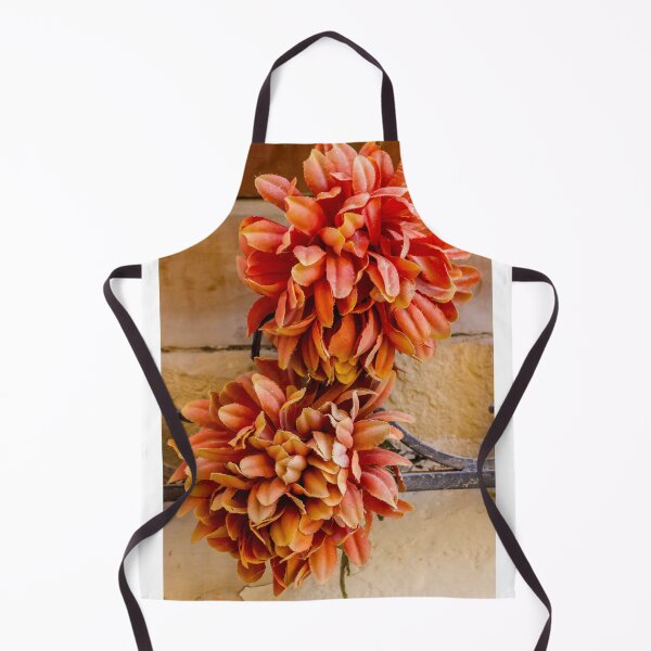 Item preview, Orange Artificial Flower Wreath On Rustic Metal Gate — Autumn Fabric Floral Decoration For Home designed and sold by Nmallia.
