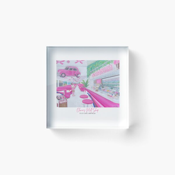 Item preview, Olivia's Malt Shop 1980s Gold Coast Retro 1950s-Style Diner designed and sold by Imagine Ink Design Studio.
