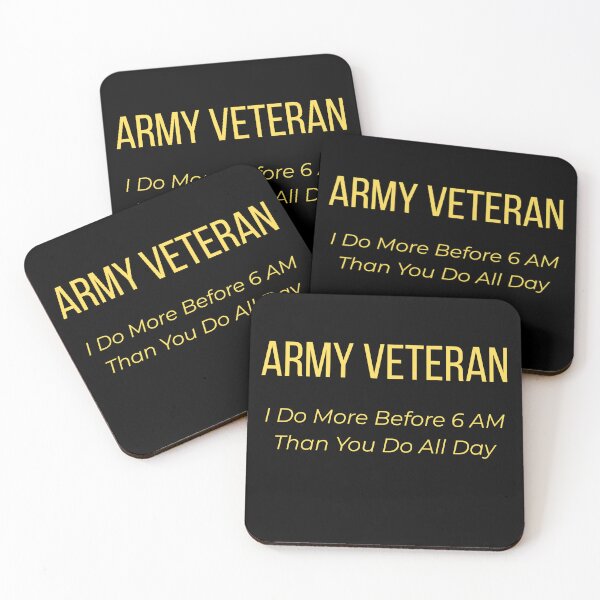 Item preview, Army Veteran I Do More Before 6 AM Than You Do All Day designed and sold by Tws-Tees.