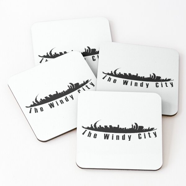 Item preview, Black and White Windy City and Chicago Cityscape designed and sold by WD-Artist.