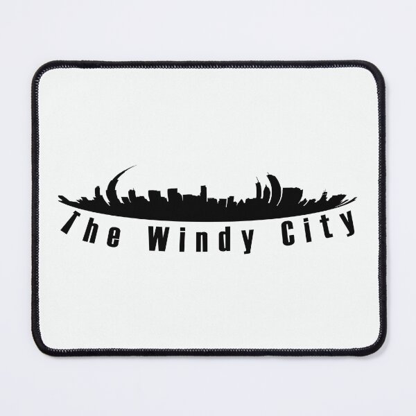 Item preview, Black and White Windy City and Chicago Cityscape designed and sold by WD-Artist.