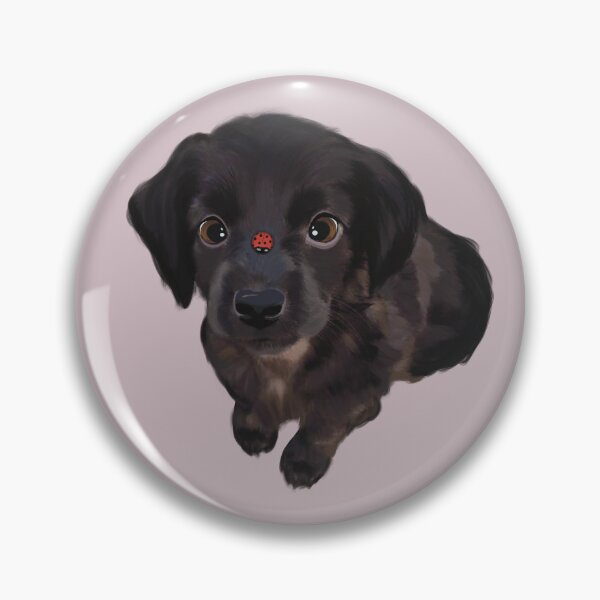 Item preview, Cute Dog with a Lady Bug designed and sold by AuraBerryArt.