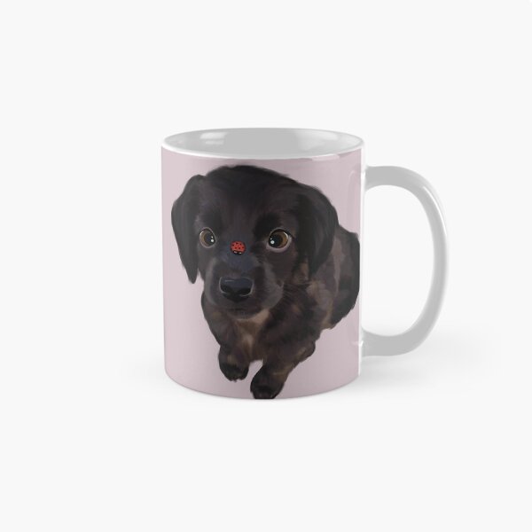 Item preview, Cute Dog with a Lady Bug designed and sold by AuraBerryArt.