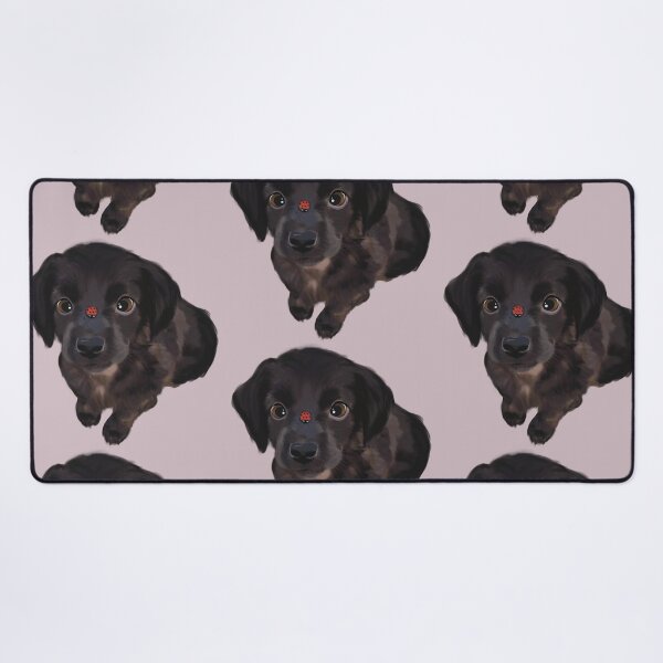 Item preview, Cute Dog with a Lady Bug designed and sold by AuraBerryArt.