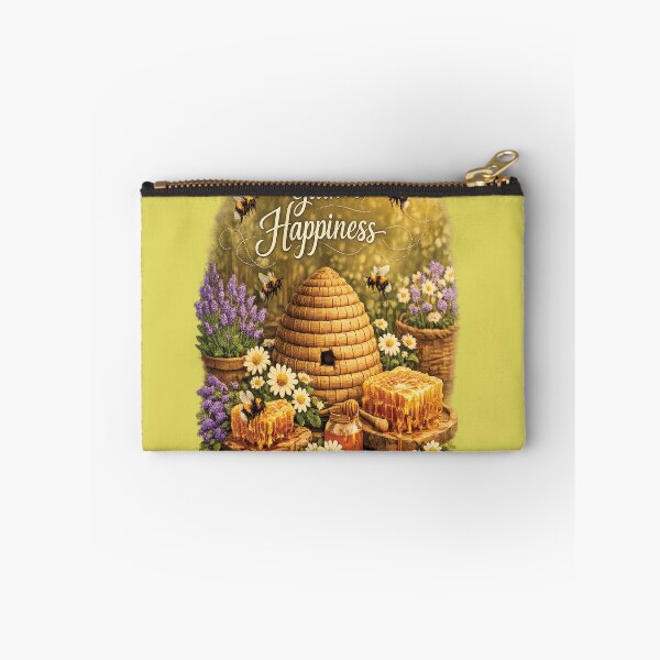 Item preview, Gather Happiness Wildflower Floral  Bee Art designed and sold by Mindful56.