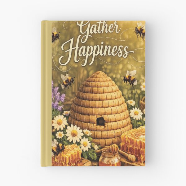 Item preview, Gather Happiness Wildflower Floral  Bee Art designed and sold by Mindful56.
