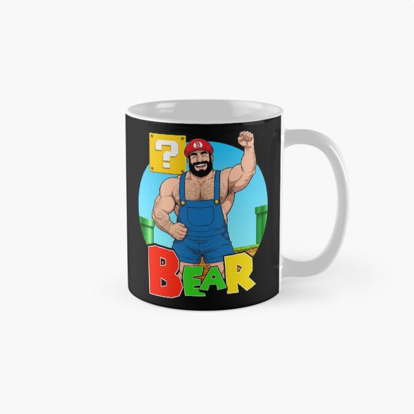 Item preview, Bear Level Up | Retro Plumber Inspired Gay Bear Design designed and sold by BrokenLabel.