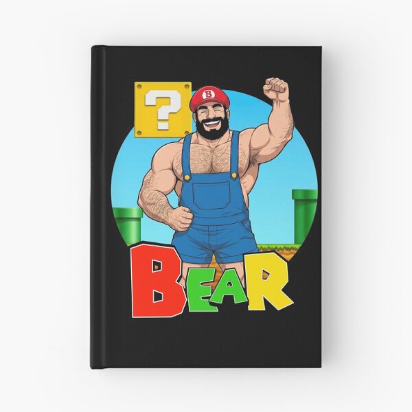 Item preview, Bear Level Up | Retro Plumber Inspired Gay Bear Design designed and sold by BrokenLabel.