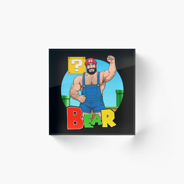 Item preview, Sube de nivel como un oso | Diseño gay inspirado en fontaneros retro designed and sold by BrokenLabel.