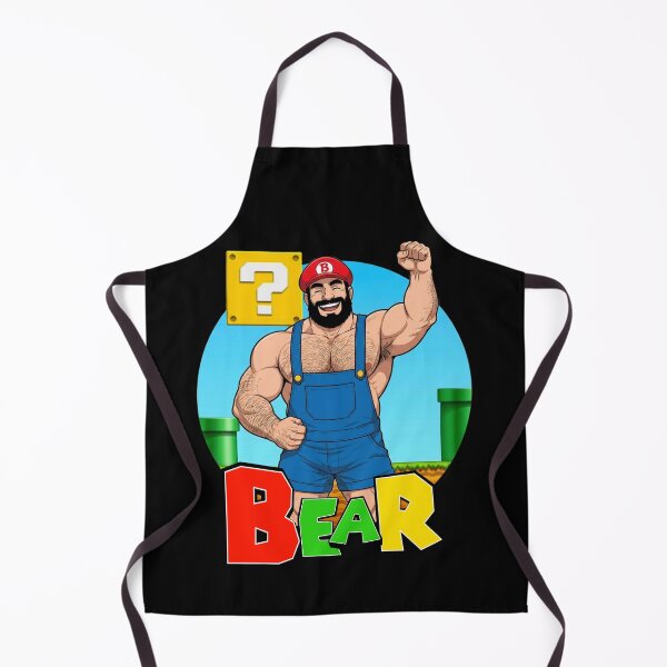 Item preview, Bear Level Up | Retro Plumber Inspired Gay Bear Design designed and sold by BrokenLabel.