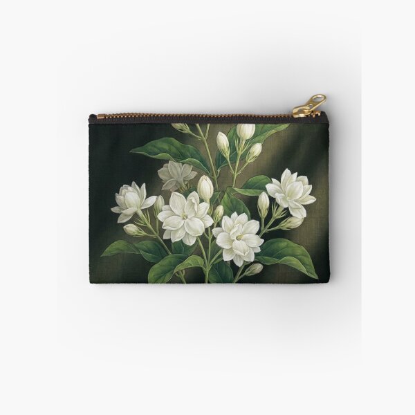 Item preview, Elegant Jasmine Blossoms Fine Art Chinese Gongbi Brush Painting designed and sold by OddlySticky.
