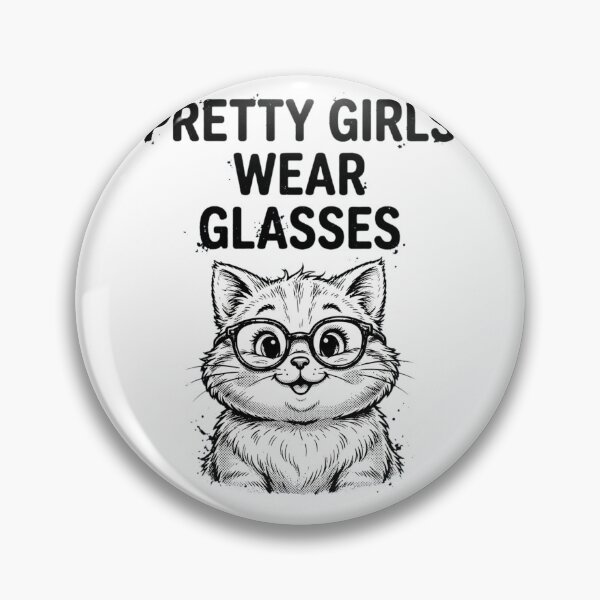 Item preview, Pretty Girls Wear Glasses Cute Cat Bookish Girls Glasses Funny Pun designed and sold by Yellowriversss.