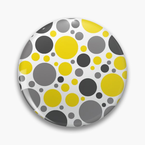 Item preview, Yellow, Gray And Black Large Scattered Dots Pattern designed and sold by DEC02.
