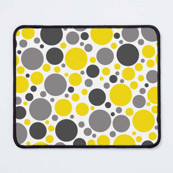 Item preview, Yellow, Gray And Black Large Scattered Dots Pattern designed and sold by DEC02.