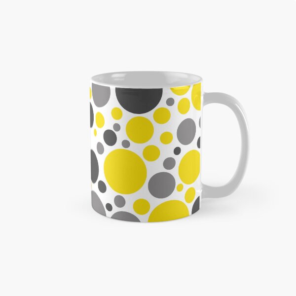 Item preview, Yellow, Gray And Black Large Scattered Dots Pattern designed and sold by DEC02.
