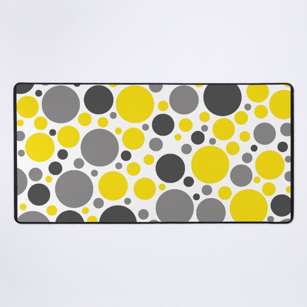 Item preview, Yellow, Gray And Black Large Scattered Dots Pattern designed and sold by DEC02.
