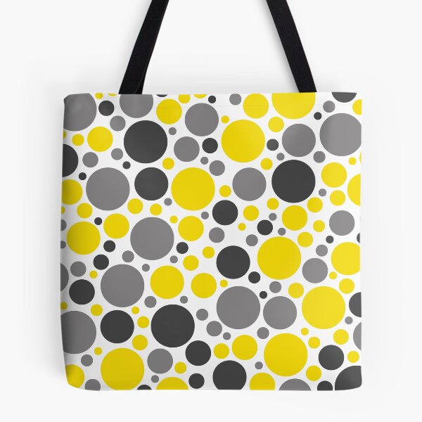 Item preview, Yellow, Gray And Black Large Scattered Dots Pattern designed and sold by DEC02.