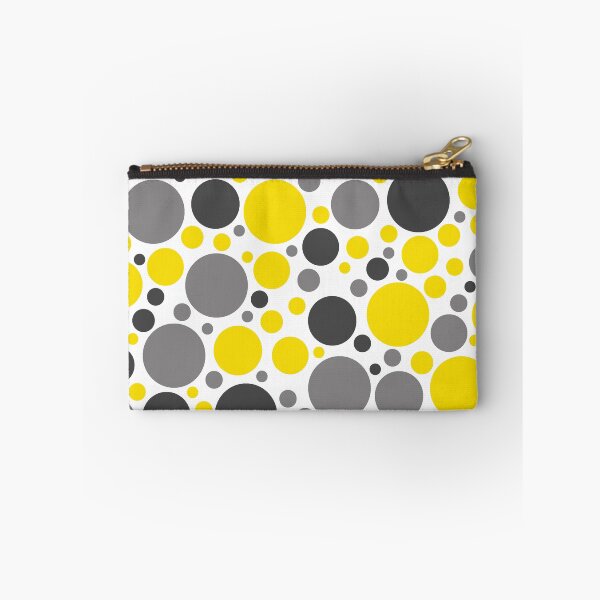 Item preview, Yellow, Gray And Black Large Scattered Dots Pattern designed and sold by DEC02.